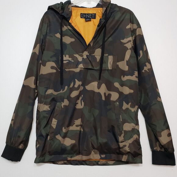 G-NET Men's Camo Pullover Hoodie Lightweight Jacket / Raincoat, Size Medium - Picture 10 of 11